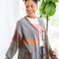 Changing Leaves Long Sleeve Button Up Cardigan