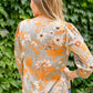 Chantry V Neck Floral Blouse in Sage