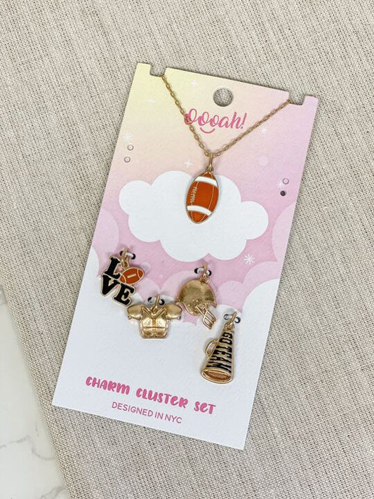 PREORDER: Sports Charm Necklace Cluster Sets in Assorted Styles
