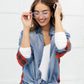Checkered Denim Patch Shirt