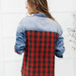 Checkered Denim Patch Shirt