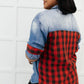 Checkered Denim Patch Shirt