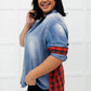 Checkered Denim Patch Shirt