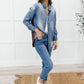 Checkered Denim Patch Shirt