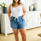 Judy Blue Pull On Drawstring Denim Shorts