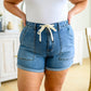 Judy Blue Pull On Drawstring Denim Shorts