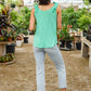 Cherry Girl Tank in Green