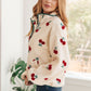 Cherry Tree Fleece Pullover