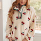 Cherry Tree Fleece Pullover