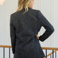 Chic Upon Arrival Button Down Blazer Jacket In Black