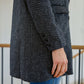 Chic Upon Arrival Button Down Blazer Jacket In Black