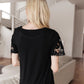 Chloé Lace Twist Top In Black