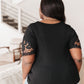 Chloé Lace Twist Top In Black
