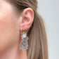PREORDER: Chocolate Easter Bunny Post Dangle Earrings
