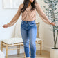 Judy Blue Christina Fringed Pocket Slim Fit Jeans