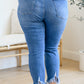Judy Blue Christina Fringed Pocket Slim Fit Jeans