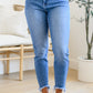 Judy Blue Christina Fringed Pocket Slim Fit Jeans