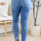 Judy Blue Christina Fringed Pocket Slim Fit Jeans