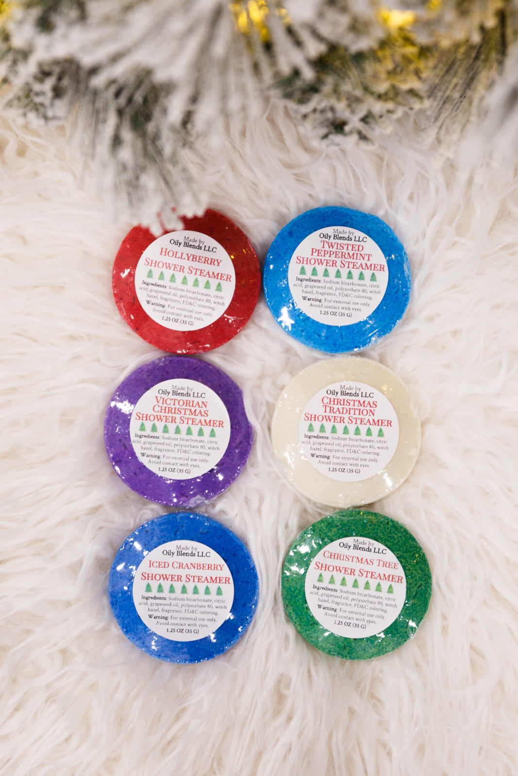 Gift: Christmas Shower Steamer Set
