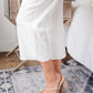 Judy Blue Wide Leg Cropped White Jeans