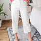 Judy Blue Wide Leg Cropped White Jeans