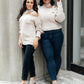 City Chic Sweater in Beige