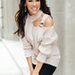 City Chic Sweater in Beige