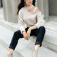 City Chic Sweater in Beige