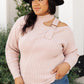 City Chic Sweater in Mauve