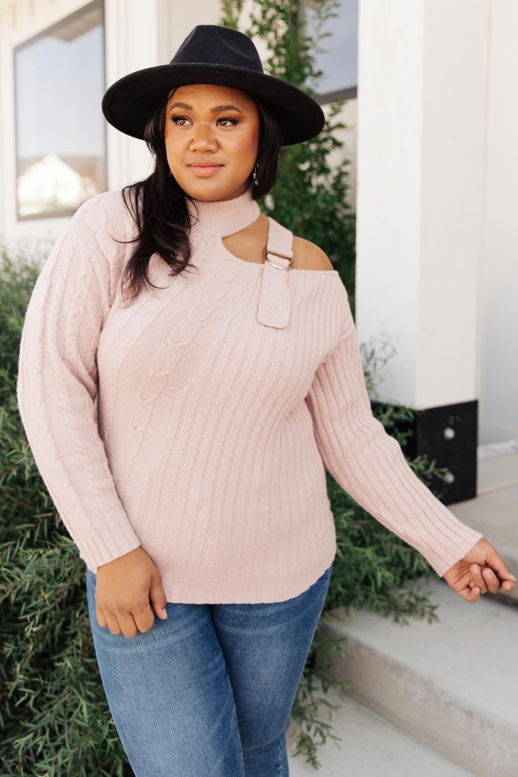 RACK SALE City Chic Sweater in Mauve SMALL