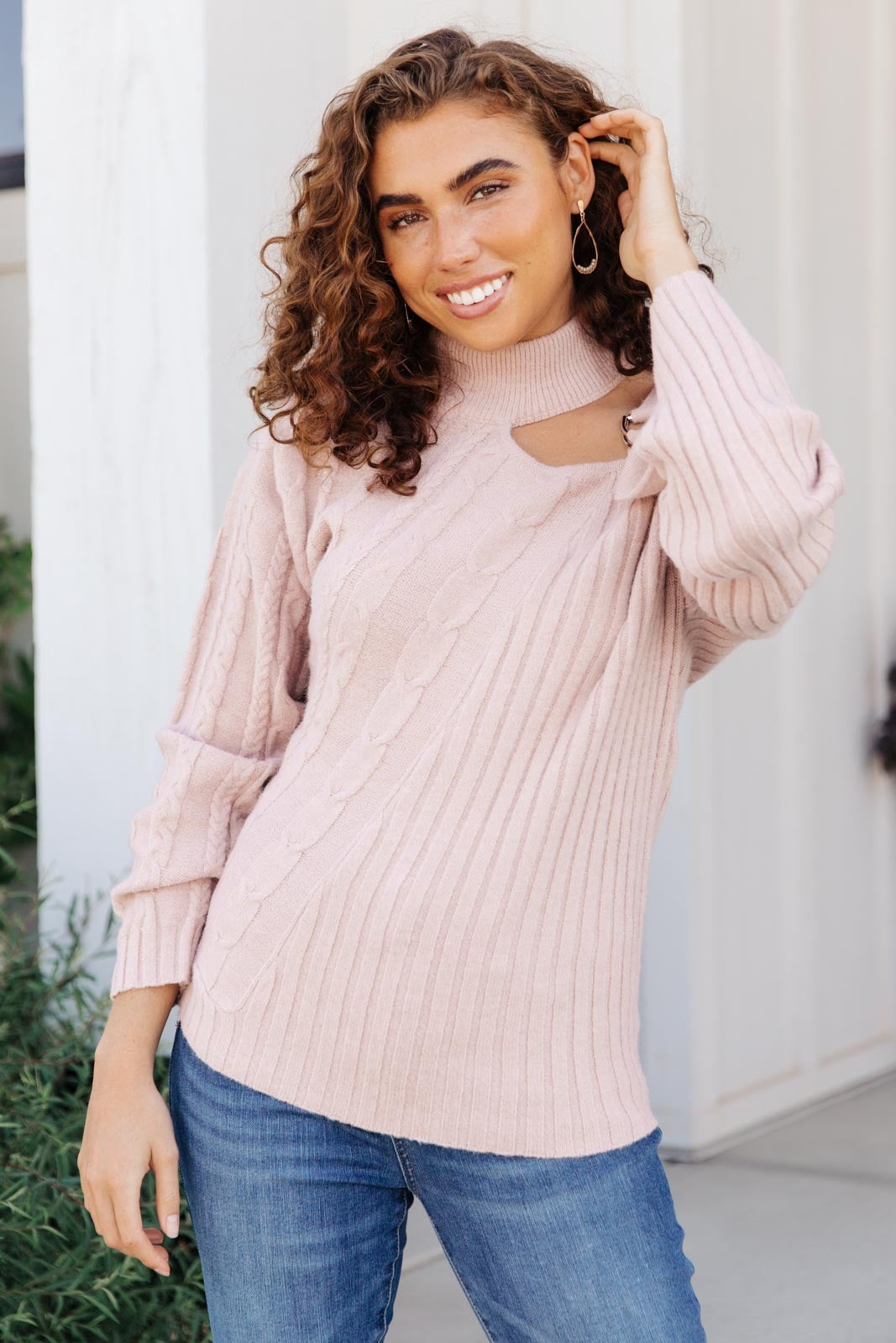 RACK SALE City Chic Sweater in Mauve SMALL