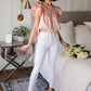 City Escape Top In Peach