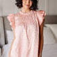 City Escape Top In Peach