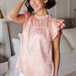 City Escape Top In Peach