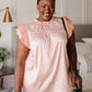 City Escape Top In Peach