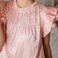 City Escape Top In Peach