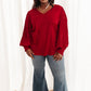 Cityscape Blouse In Burgundy