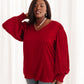 Cityscape Blouse In Burgundy