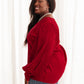 Cityscape Blouse In Burgundy