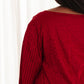 Cityscape Blouse In Burgundy