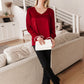 Cityscape Blouse In Burgundy