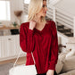 Cityscape Blouse In Burgundy