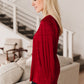 Cityscape Blouse In Burgundy