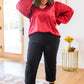 Cityscape Blouse In Burgundy
