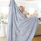 Clara Blanket Family Cuddle Size in Gray