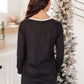 Classic & Cozy Pajama Top in Black