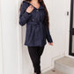 Classy & Sassy Peacoat in Navy