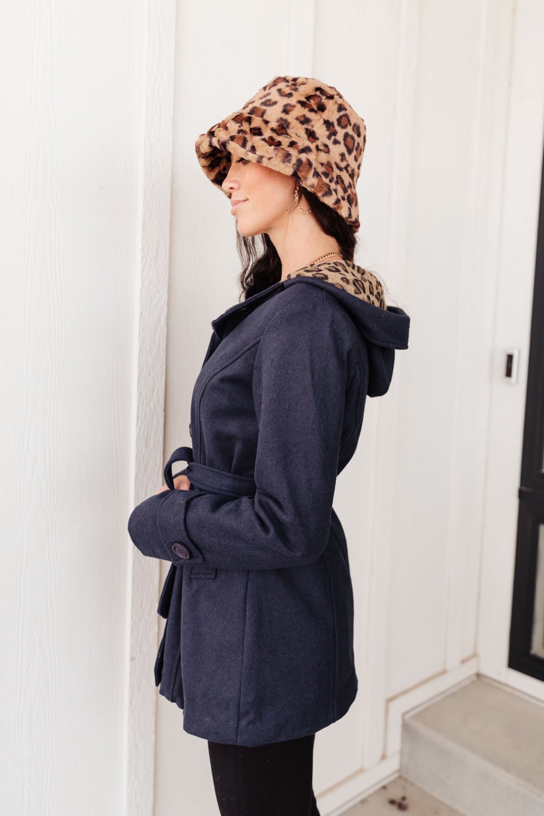 Classy & Sassy Peacoat in Navy