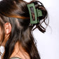 Claw Clip Set of 4 in Forest Green