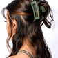 Claw Clip Set of 4 in Forest Green